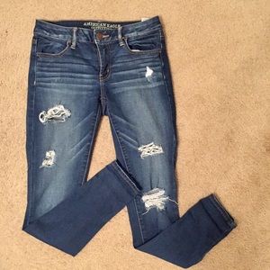 AE ripped jeggings